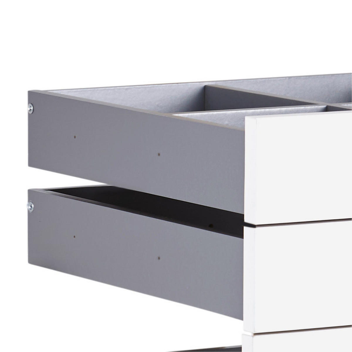 SCHUBLADENSET 45,3/83/46,8 cm   - Weiss, Konventionell, Holzwerkstoff (45,3/83/46,8cm) - Hom`in