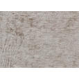 ECKSOFA Taupe Chenille  - Taupe/Silberfarben, KONVENTIONELL, Textil/Metall (143/284cm) - Carryhome