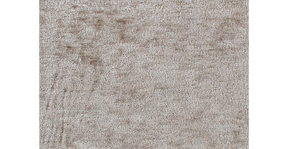 ECKSOFA Taupe Chenille  - Taupe/Silberfarben, KONVENTIONELL, Textil/Metall (143/284cm) - Carryhome