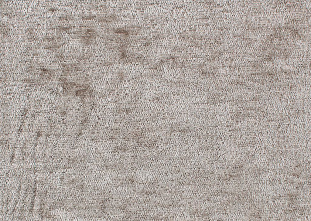 ECKSOFA Taupe Chenille  - Taupe/Silberfarben, KONVENTIONELL, Textil/Metall (143/284cm) - Carryhome