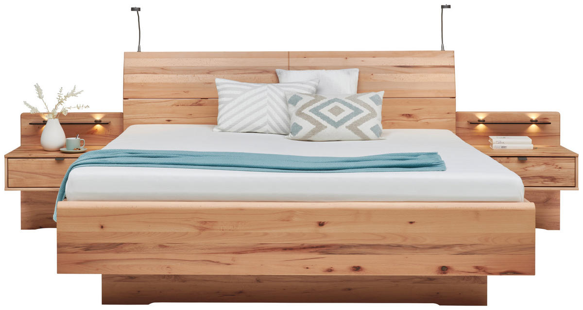 BETTANLAGE 180/200 cm  in Kernbuche   - Kernbuche, Konventionell, Holz/Holzwerkstoff (180/200cm) - Venda