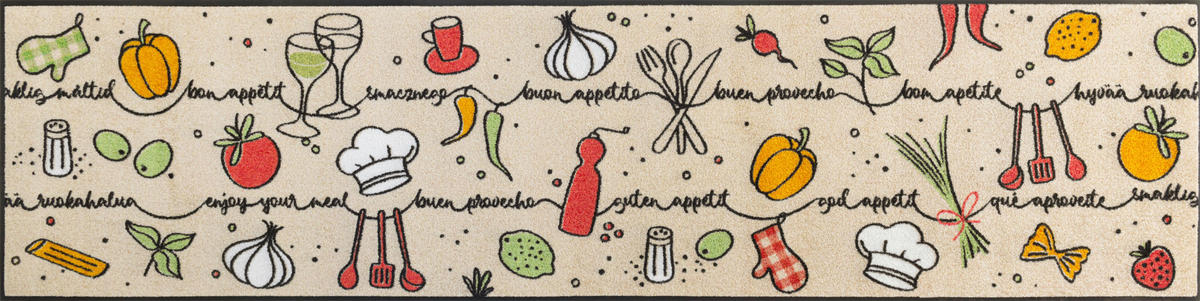 LÄUFER 60/240 cm Flavour Trail Multicolor  - Multicolor, Trend, Kunststoff/Textil (60/240cm) - wash+dry