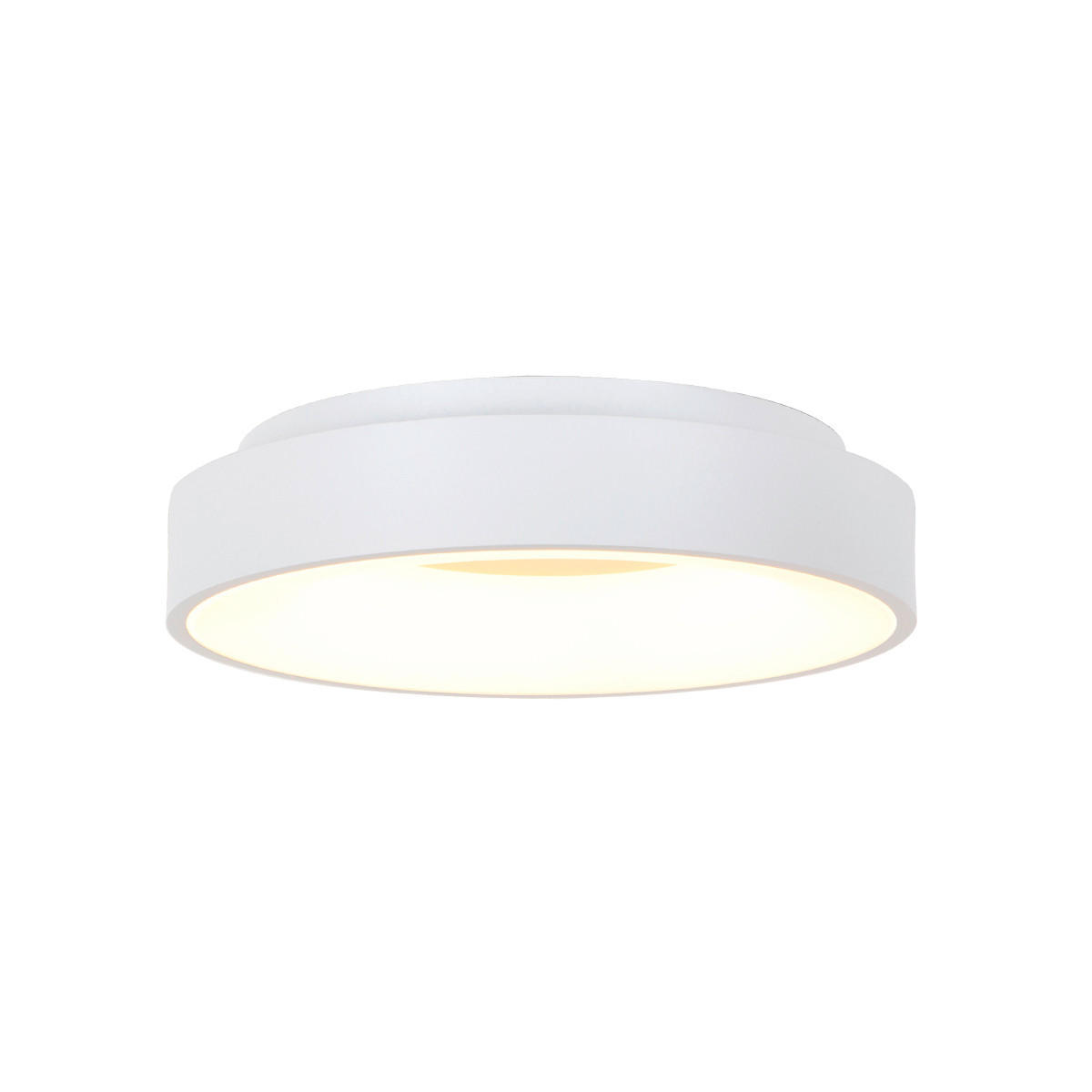LED-DECKENLEUCHTE Ringlede 38/9 cm   - Weiß, Basics, Kunststoff/Metall (38/9cm)