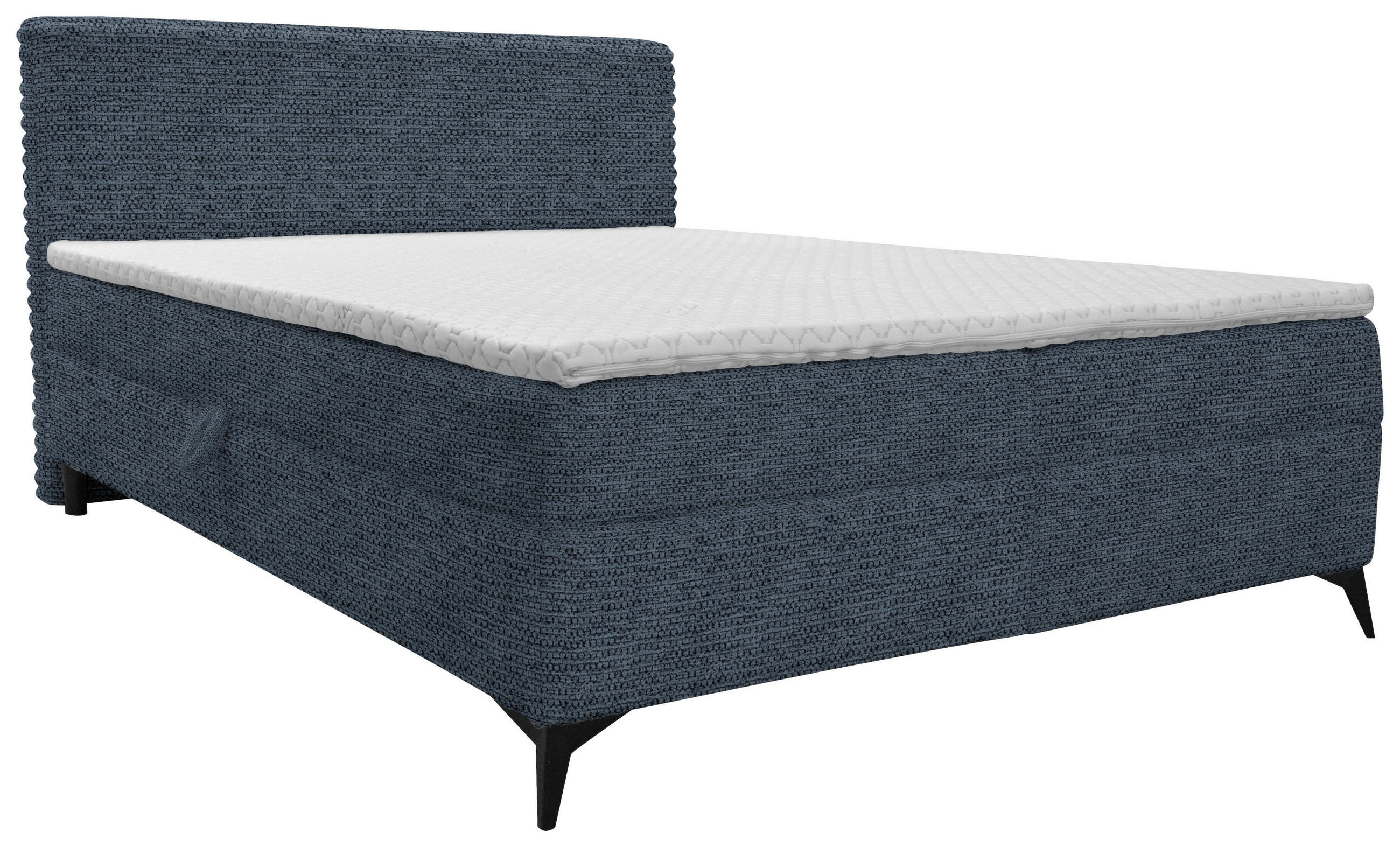BOXBETT 140/200 cm  in Blau  - Blau/Schwarz, Design, Holz/Holzwerkstoff (140/200cm) - Xora