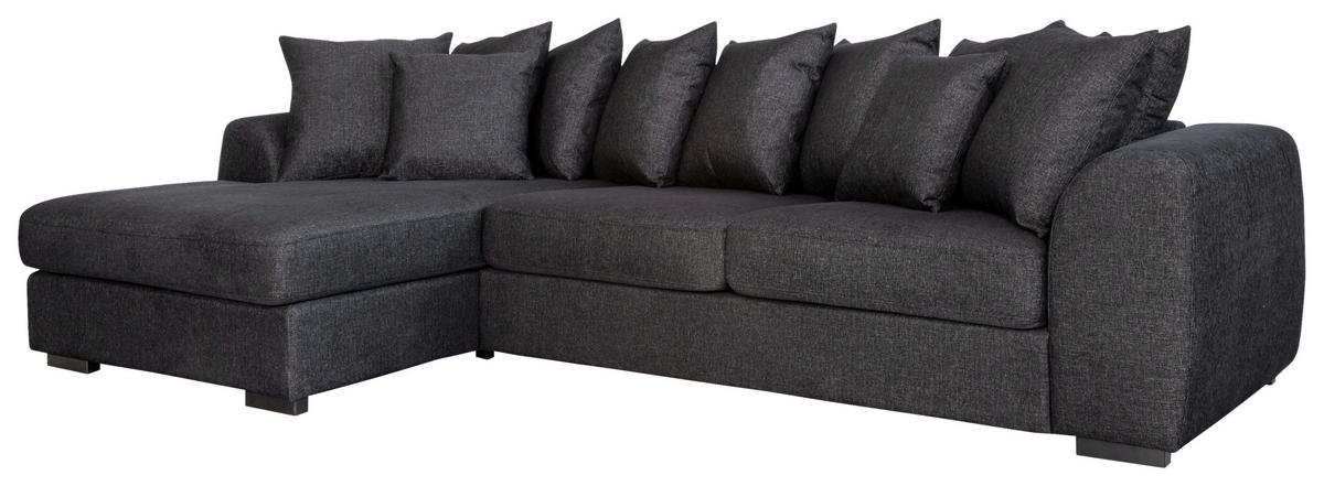 SOFFA i trä, textil svart  - svart, Klassisk, trä/textil (100/317/163cm) - Carryhome