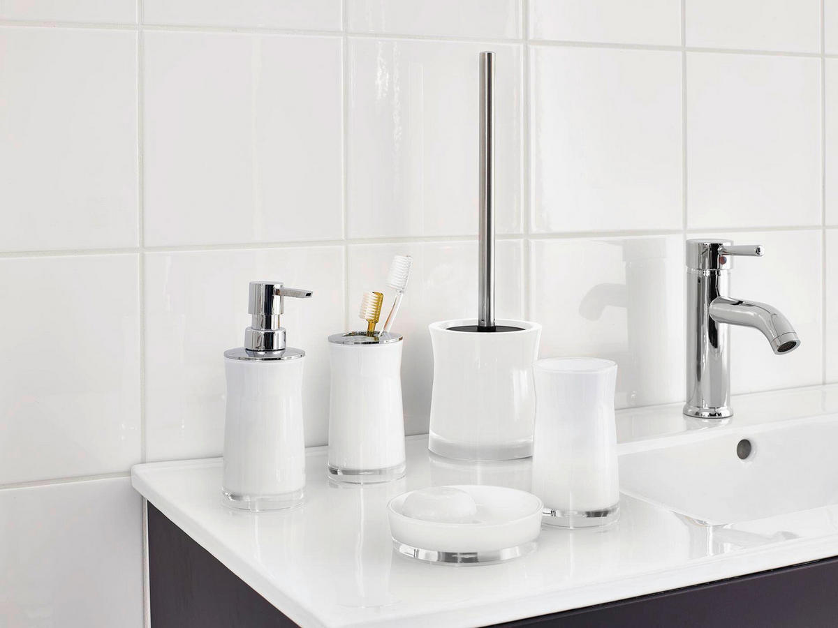 SEIFENSPENDER Kunststoff  - Weiss, Basics, Kunststoff (7/18,3/7cm)