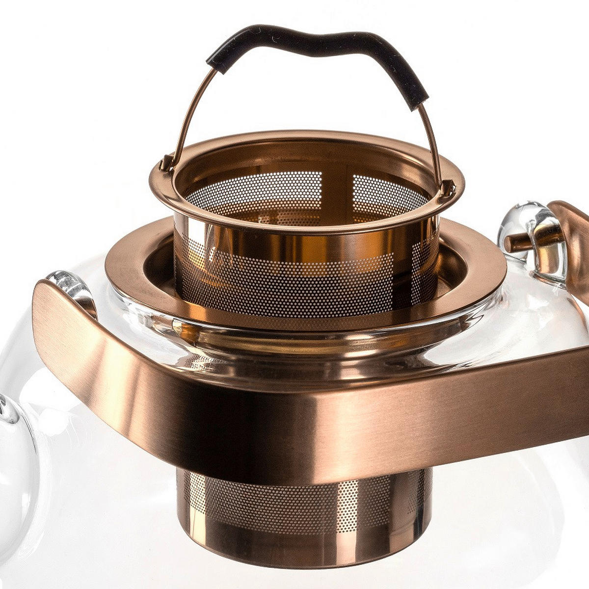 TEEKANNE TE PER TE  - Klar, Design, Glas/Metall (16,4/14/16,2cm) - Leonardo