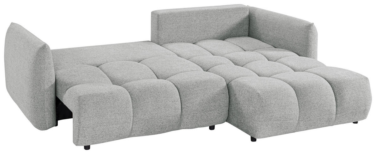 ROHOVÁ ROZKLÁDACÍ POHOVKA, plast, textil, kompozitní dřevo, šedobéžová - černá/šedobéžová, Konvenční, kompozitní dřevo/textil (273/188cm) - Livetastic