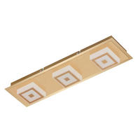 LED SVJETILJKA STROPNA  - zlatne boje, Basics, metal/plastika (44/12/5,4cm)