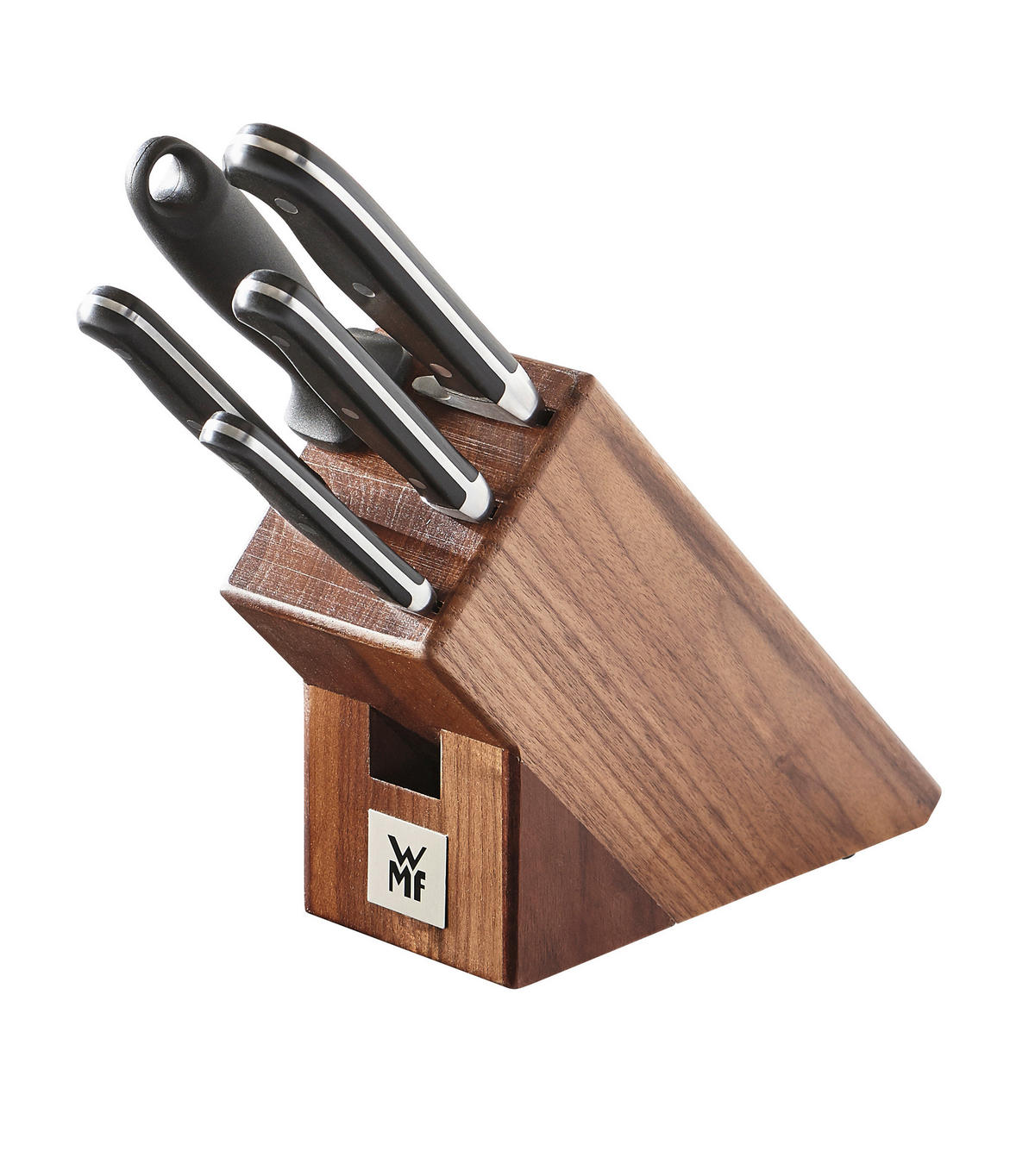 MESSERBLOCK Spitzenklasse Plus 6-teilig  - Edelstahlfarben/Braun, Basics, Holz/Metall (36/19,5/14,5cm) - WMF
