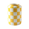 VASE 18.1 cm  - Gelb/Weiß, Basics, Keramik (13,5/18,1cm)