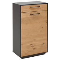 SCHUHSCHRANK  in 60/103/37 cm  - Eichefarben/Anthrazit, Design, Holz/Holzwerkstoff (60/103/37cm) - Dieter Knoll
