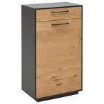 SCHUHSCHRANK  in 60/103/37 cm  - Eichefarben/Anthrazit, Design, Holz/Holzwerkstoff (60/103/37cm) - Dieter Knoll