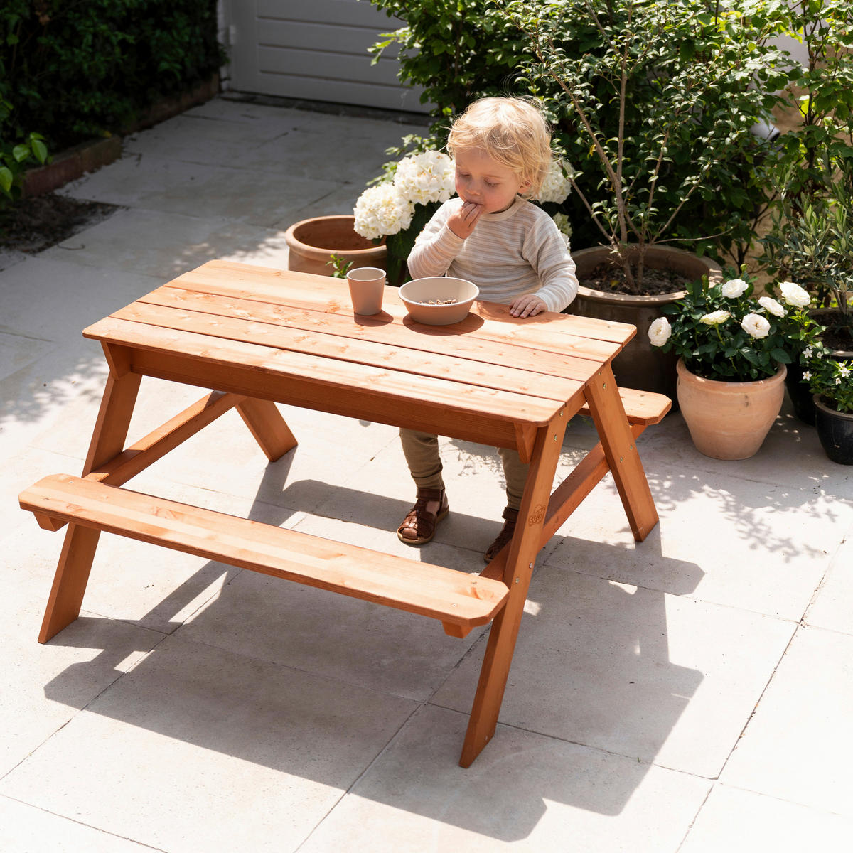 SAND- UND WASSERTISCH  - Braun, KONVENTIONELL, Holz/Kunststoff (89/50,5/89cm) - Ambia Garden