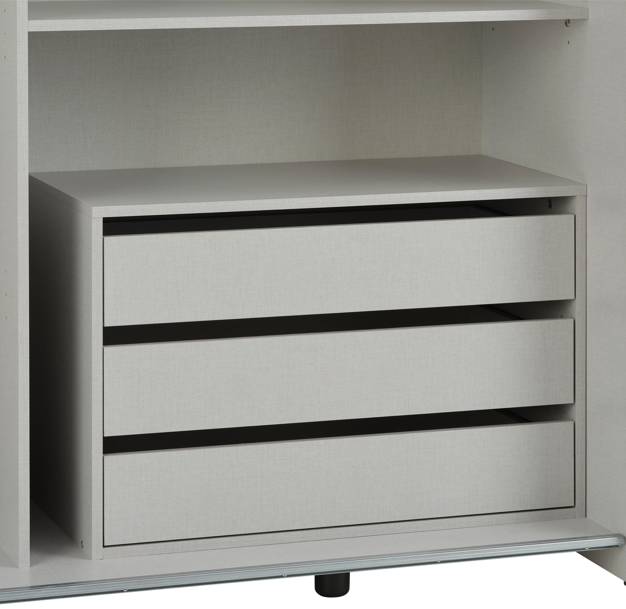 Schubkasteneinsatz Time B: 74 Cm, Grauweiß Mit 3 Laden