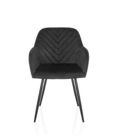 STOL MED ARMSTÖD  - svart, Modern, metall/textil (55/86/58cm) - MID.YOU