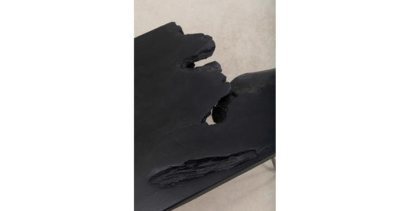 COUCHTISCH in Holz, Metall 100/40/40 cm - Schwarz, Design, Holz/Metall (100/40/40cm) - Ambia Home