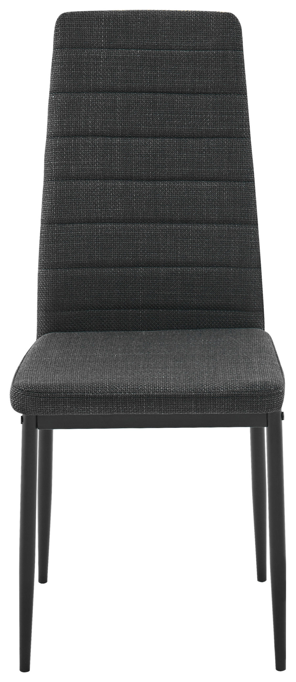 STOLIČKA, 41/98/52 cm - čierna/tmavosivá, Design, kov/textil (41/98/52cm) - Ti'me