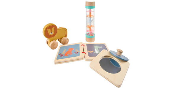 KINDERSPIELSET  - Blau/Gelb, Basics, Holz/Holzwerkstoff - My Baby Lou