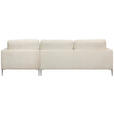 ECKSOFA Beige Chenille  - Beige/Silberfarben, KONVENTIONELL, Textil/Metall (284/143cm) - Carryhome