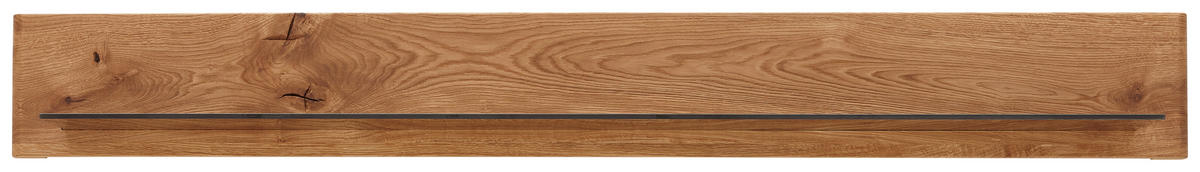 WANDBOARD Eiche massiv Eichefarben  - Eichefarben, KONVENTIONELL, Holz (180/22/22cm) - Linea Natura