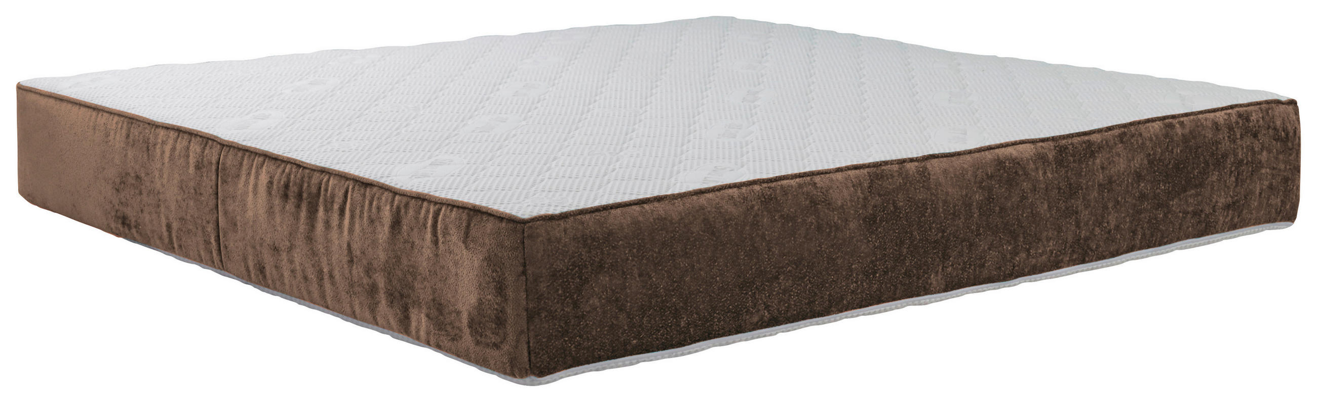 TASCHENFEDERKERNMATRATZE 180/200 cm H3 = fest  - Weiss/Braun, Trend, Textil (180/200cm) - Esposa