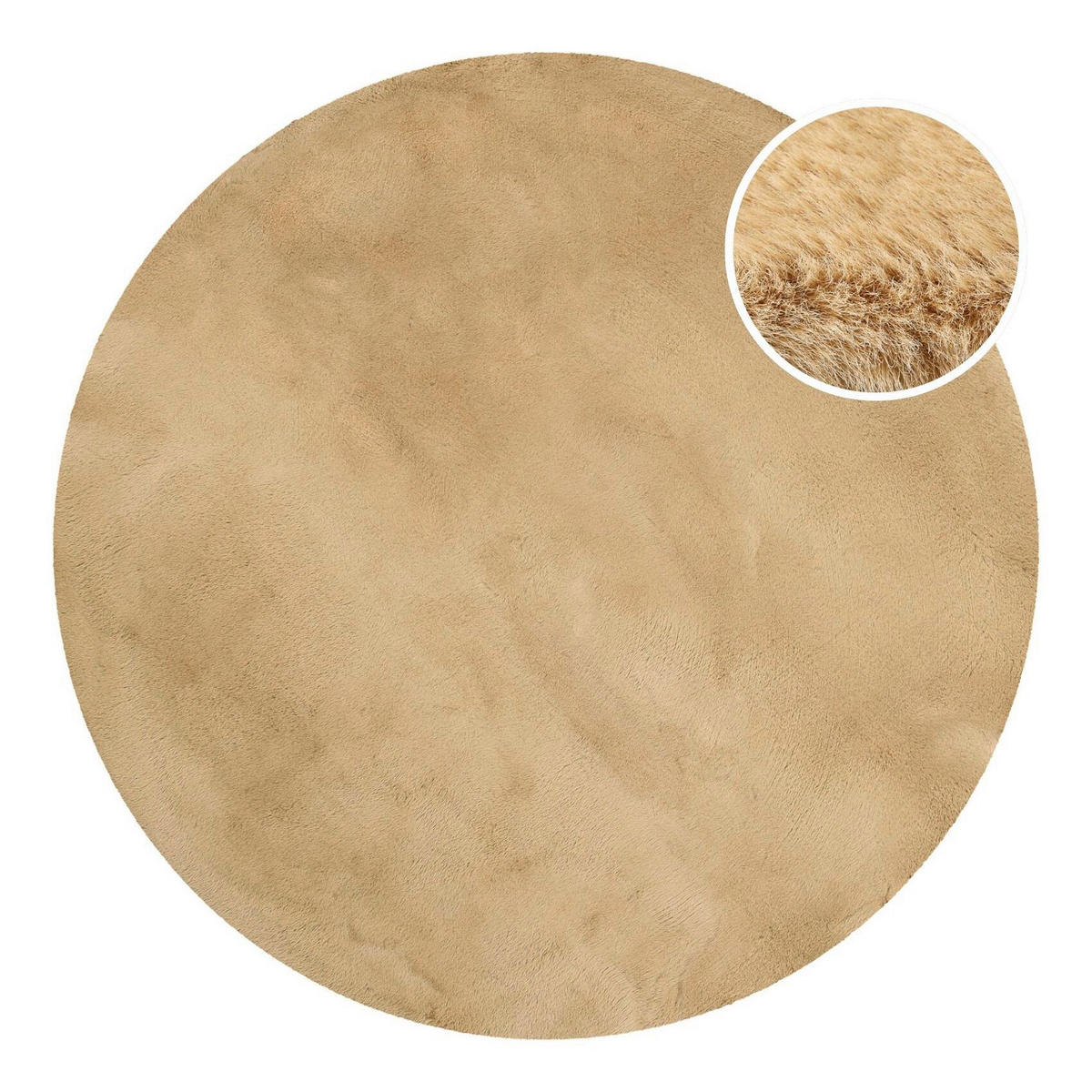 HOCHFLORTEPPICH 100 cm ESP-4377-10 Beige  - Beige, KONVENTIONELL, Textil (100cm) - Esprit