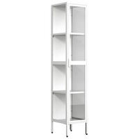 VITRINA 30/160/35 cm   - bijela/prozirno, Design, staklo/metal (30/160/35cm) - MID.YOU
