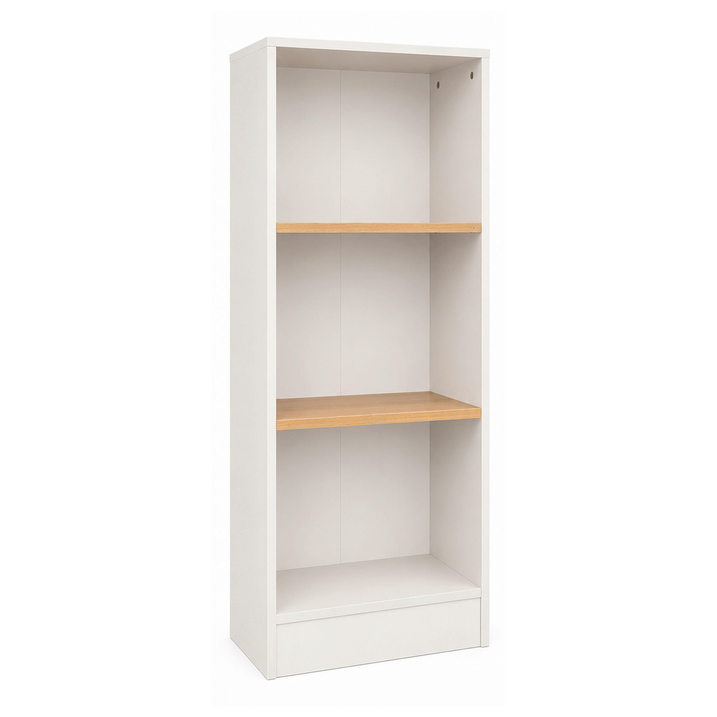 Etajeră, 52/114/30 cm, alb, stejar miere,  - stejar miere/alb, Basics, material pe bază de lemn (52/114/30cm) - MID.YOU