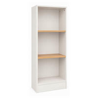 Etajeră, 52/114/30 cm, alb, stejar miere,  - stejar miere/alb, Basics, material pe bază de lemn (52/114/30cm) - MID.YOU