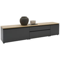 LOWBOARD  in 225/46/41 cm  - Eichefarben/Anthrazit, Design, Holzwerkstoff/Kunststoff (225/46/41cm) - Dieter Knoll