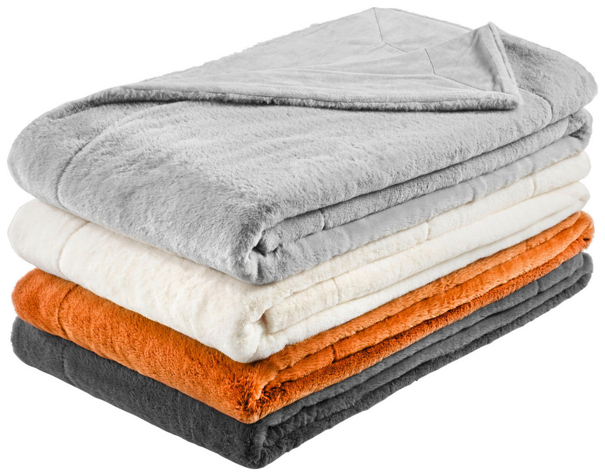 PĂTURĂ DIN BLANĂ 150/200 cm  - antracit, Design, textil (150/200cm) - Novel