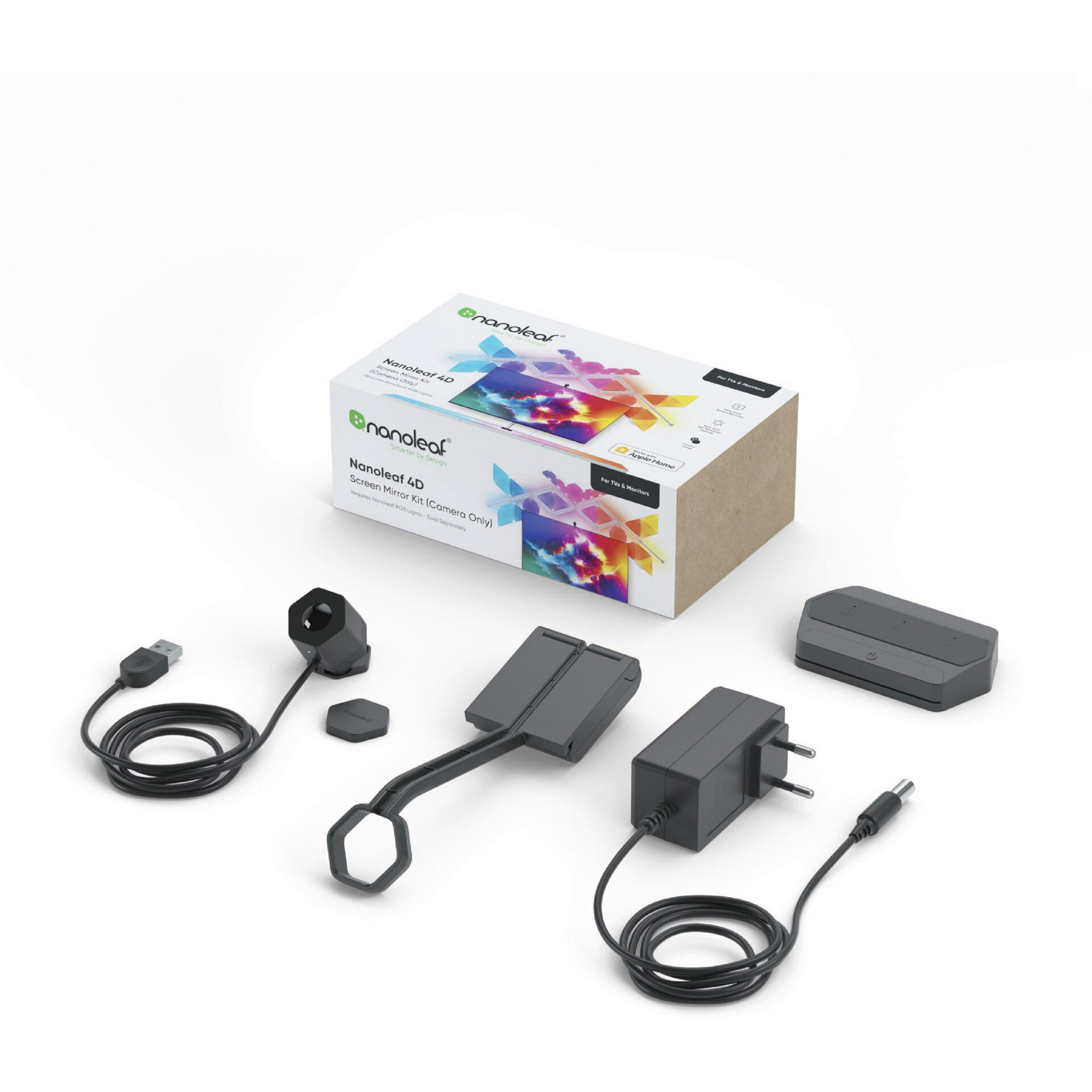4D SCREEN MIRROR KAMERA-KIT 9,3/5,7/1,7 cm   - Schwarz, Basics, Kunststoff (9,3/5,7/1,7cm) - NANOLEAF