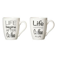 SKODELICA  Life  310 ml      - črna/bela, Basics, keramika (11,50/8,5/10,5cm) - Ritzenhoff Breker