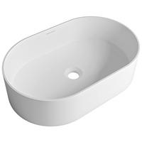 WASCHBECKEN  - Weiss, Basics, Stein (55/14/35cm) - Dieter Knoll