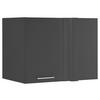 AUFSATZSCHRANK 100/76/68 cm  in  - Chromfarben/Anthrazit, Design, Holzwerkstoff/Metall (100/76/68cm)