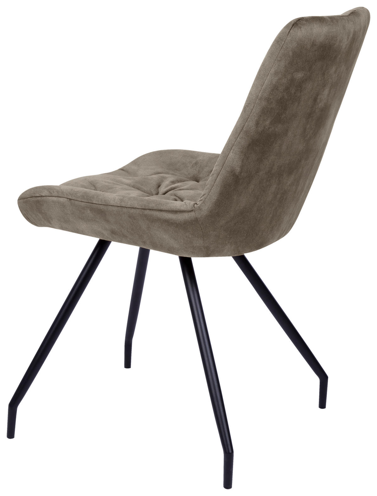 ŽIDLE, černá, šedohnědá - černá/šedohnědá, Design, kov/textil (51/88/66cm) - Novel