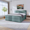 BOXSPRING KREVET 180/200 cm     plava  - plava/crna, Moderno, tekstil/drvo (180/200cm) - MID.YOU