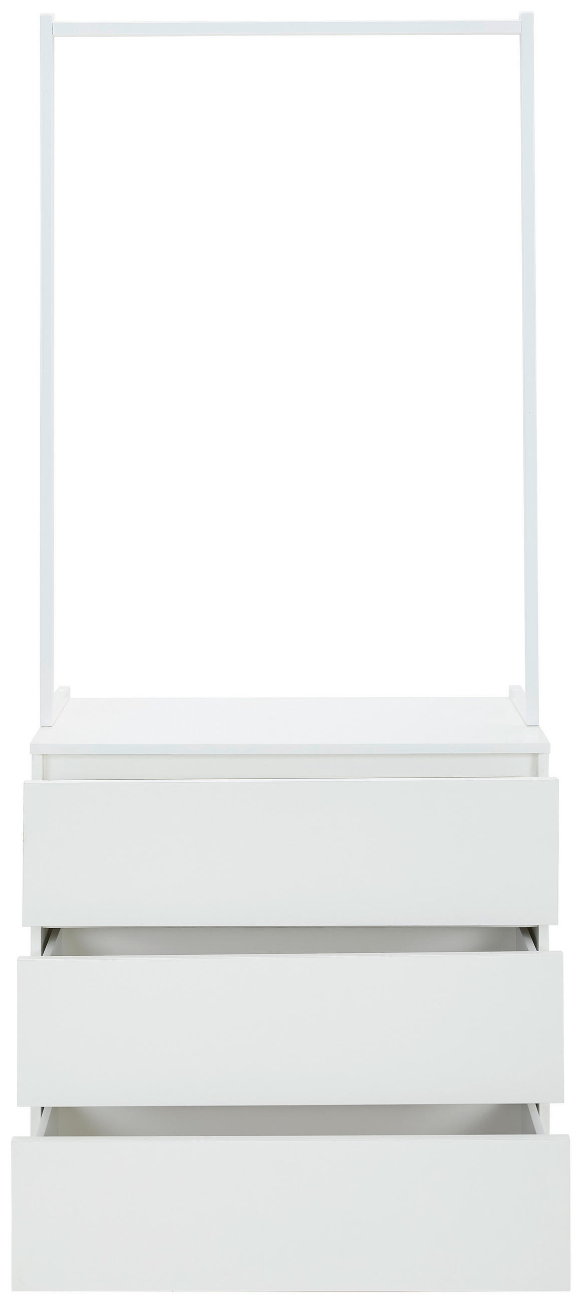 KOMMODE  in 80/195/40 cm  - Weiß, Basics, Holzwerkstoff/Metall (80/195/40cm) - Boxxx