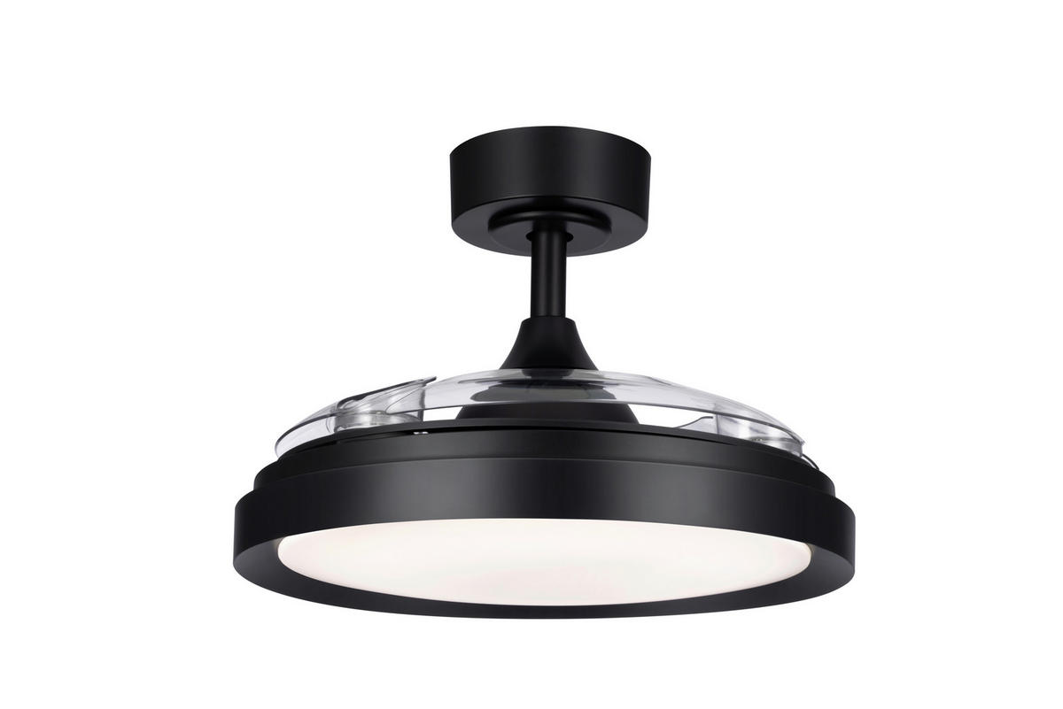 DECKENVENTILATOR - Transparent/Schwarz, Basics, Kunststoff/Metall (91/32,1cm) - Mican