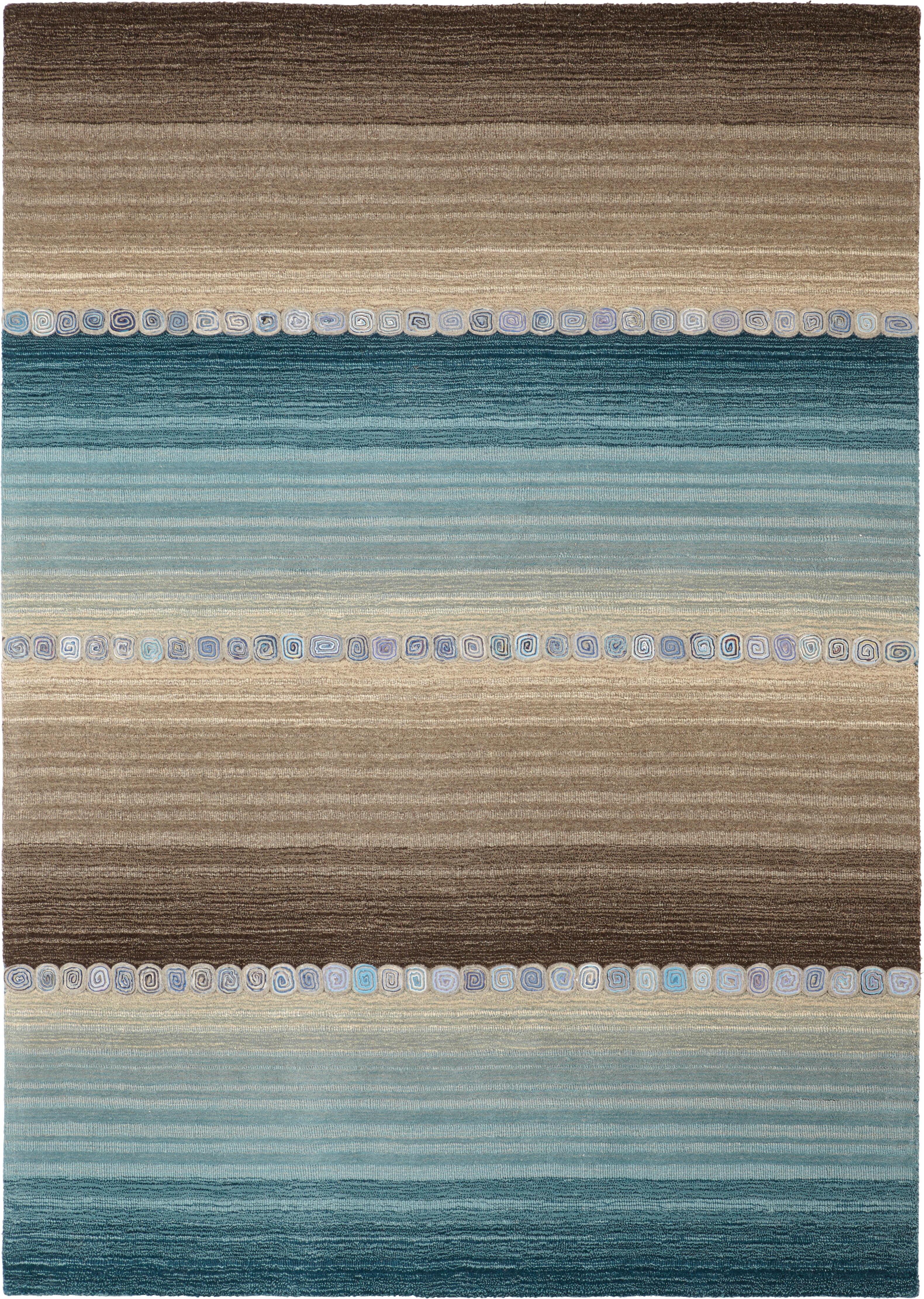 ORIENTTEPPICH  Twilight in Blue  - Blau/Grau, KONVENTIONELL, Textil (60/90cm) - Cazaris