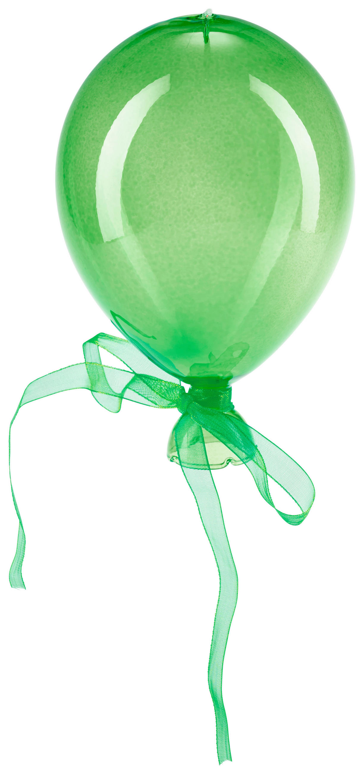 DEKOHÄNGER  - Grün, Basics, Glas (11/15cm)