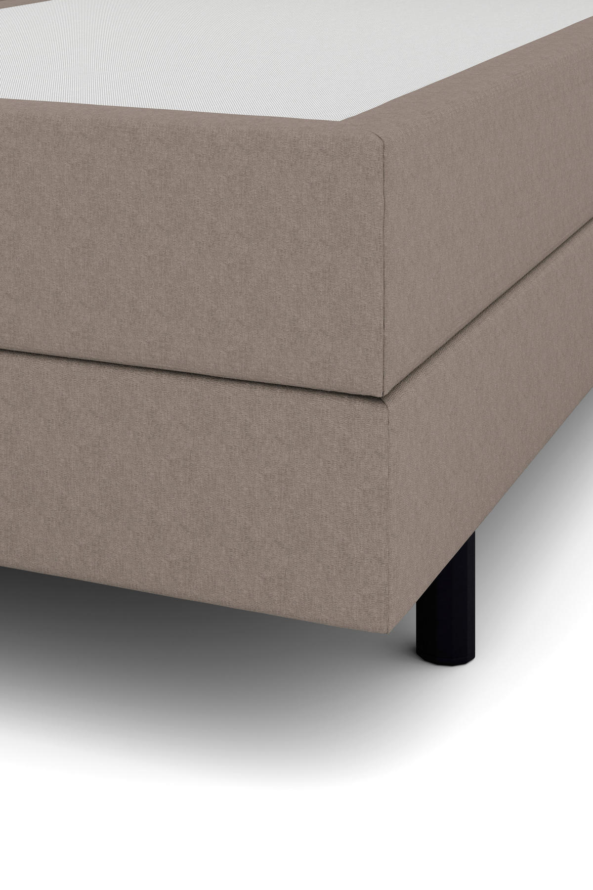 BOXSPRINGBETT 160/200 cm  in Hellbraun  - Hellbraun/Schwarz, KONVENTIONELL, Holzwerkstoff/Kunststoff (160/200cm) - Musterring