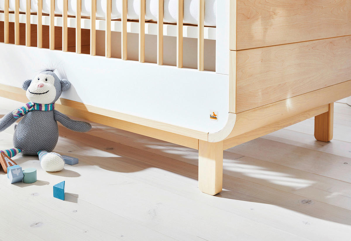 BABYZIMMER PINOLINO ROUND  - Ahornfarben/Weiß, Design, Holzwerkstoff - Pinolino