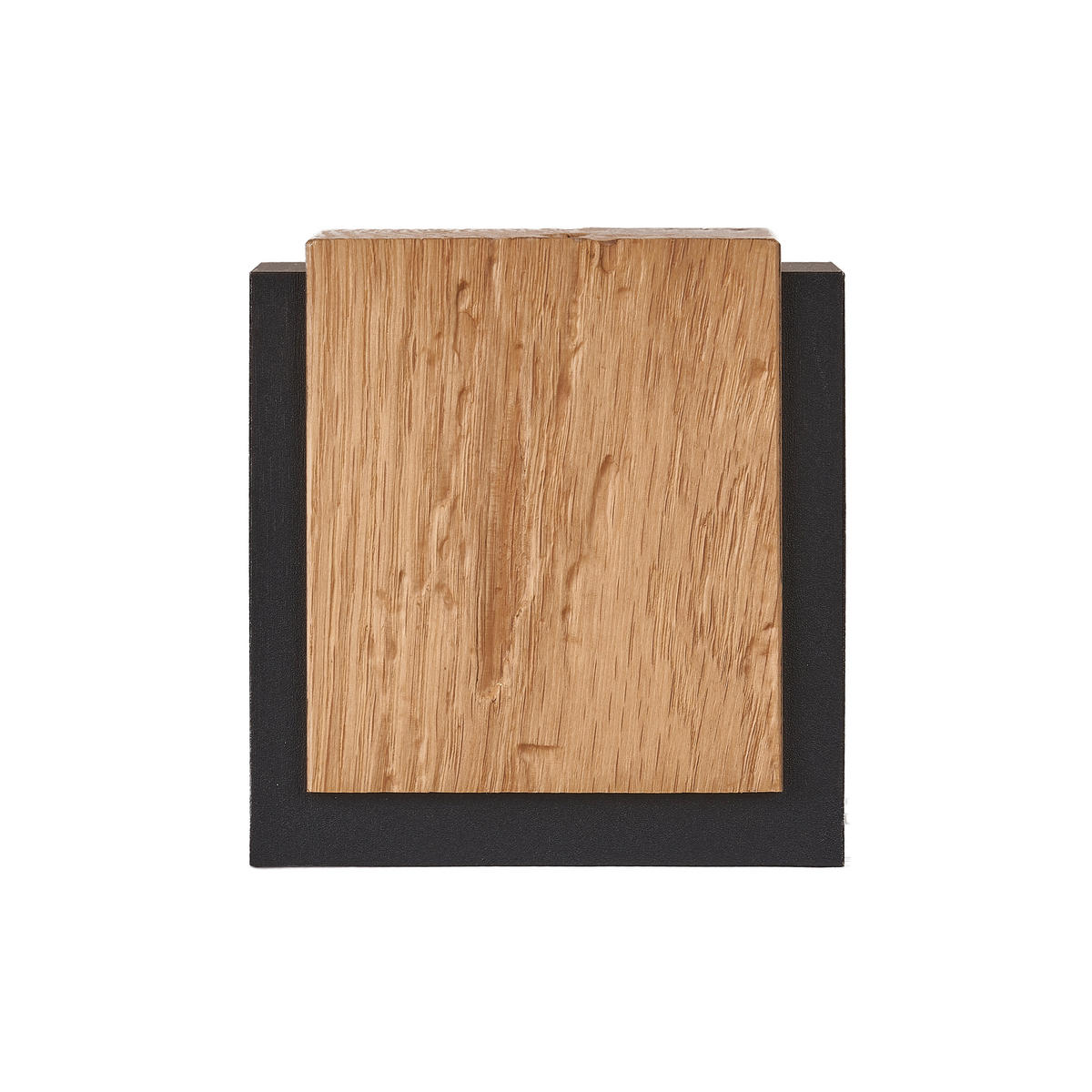 LED-WANDLEUCHTE Form 10/11/11 cm  - Eichefarben/Schwarz, Natur, Holz/Metall (10/11/11cm) - Grossmann