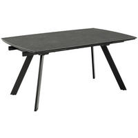 ESSTISCH in Metall, Keramik 160/97/75 cm  - Schwarz, Design, Keramik/Metall (160/97/75cm) - MID.YOU