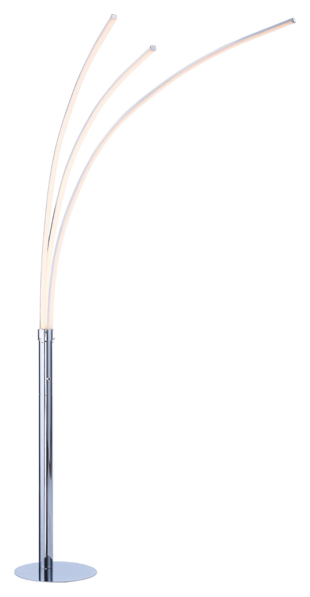 LAMPADAR CU LED - argintiu, Design, plastic/metal (80/58/215cm)