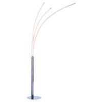 LED ÁLLÓLÁMPA - ezüst, Design, műanyag/fém (80/58/215cm)