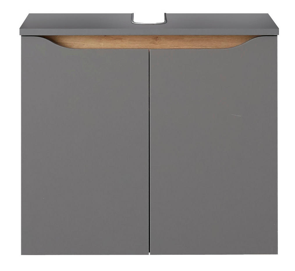 Pelipal Waschbeckenunterschrank QS 357 Grau, Eiche 60x53x33 cm