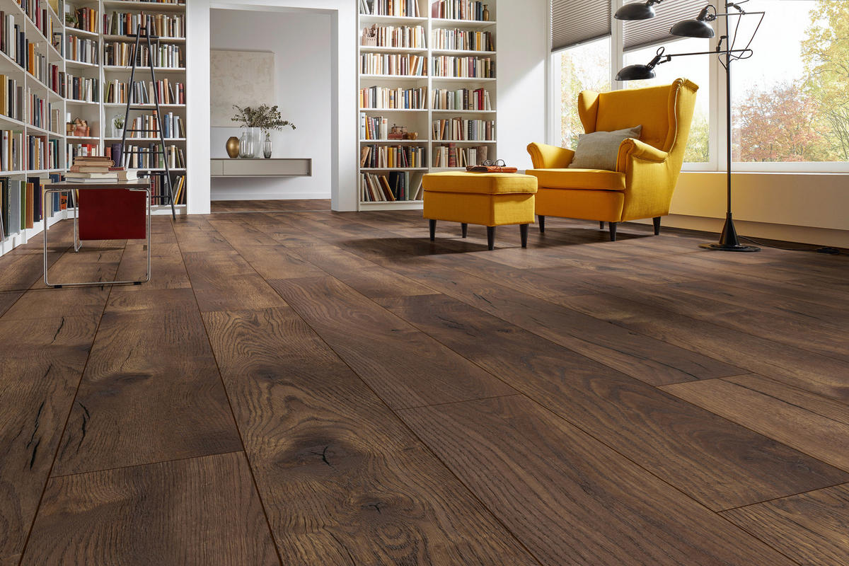 LAMINATBODEN Exquisit Plus  - Eichefarben, KONVENTIONELL, Holz (138.0/24.4/0.8cm)